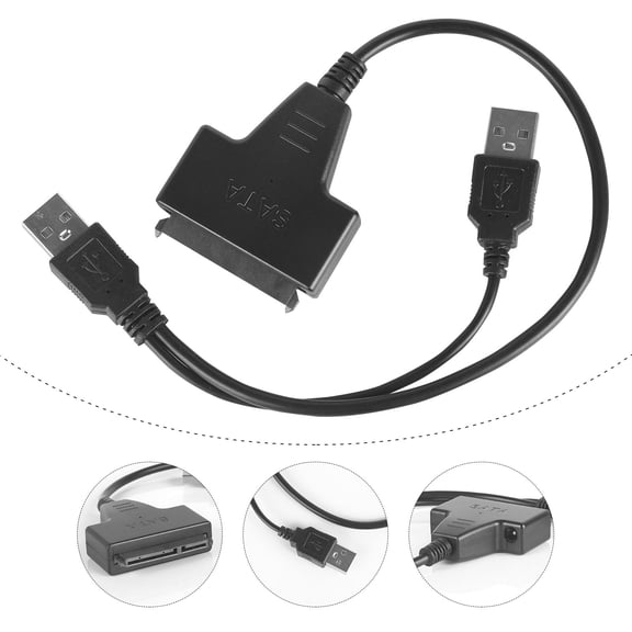 Raindrops Adapter Cord USB 2.0 Easy Drive Cable Laptop Hard Drive Data Wire Supply