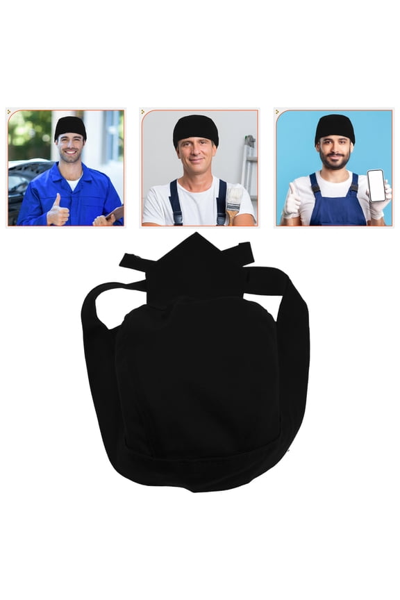 Hard Hat Lift Hat Polycarbonate Plastic Black for Outdoor Sports 1Pcs