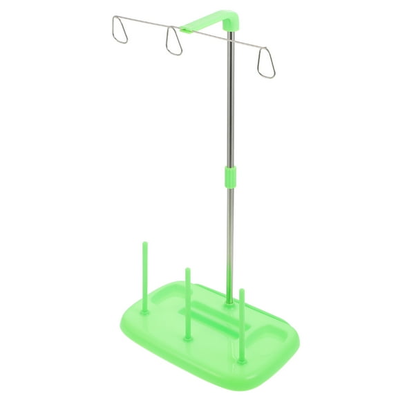 Raindrops Adjustable Height Embroidery Thread Stand for Sewing Machine - Green
