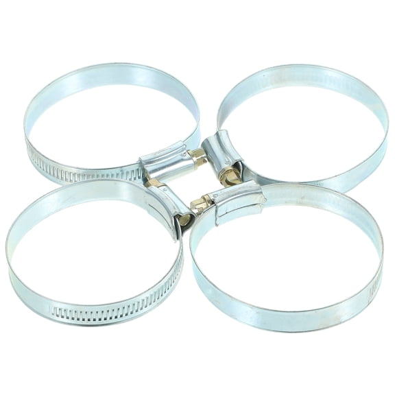 Raindrops Adjustable Hose Clamps 4Pcs Metal for Preventing Air Loss 2 Inch