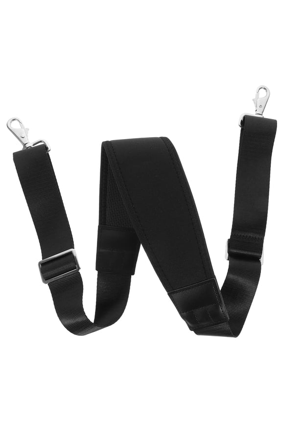 Adjustable Length Shoulder Straps for Adults Nylon Black 1Pack