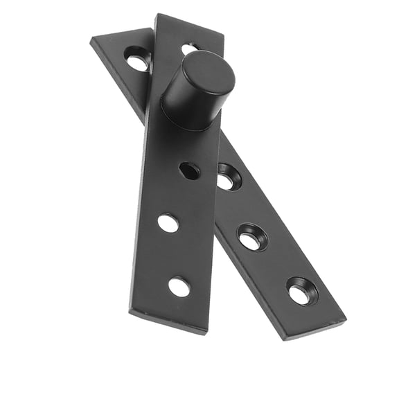 Raindrops Metal Offset Door Hinge Black 360 Degree Rotation Pivot Hinge for Door Use