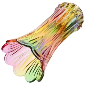 Raindrops Design Crystal Glass Vase 23x12cm - Elegant Holiday Home Decor