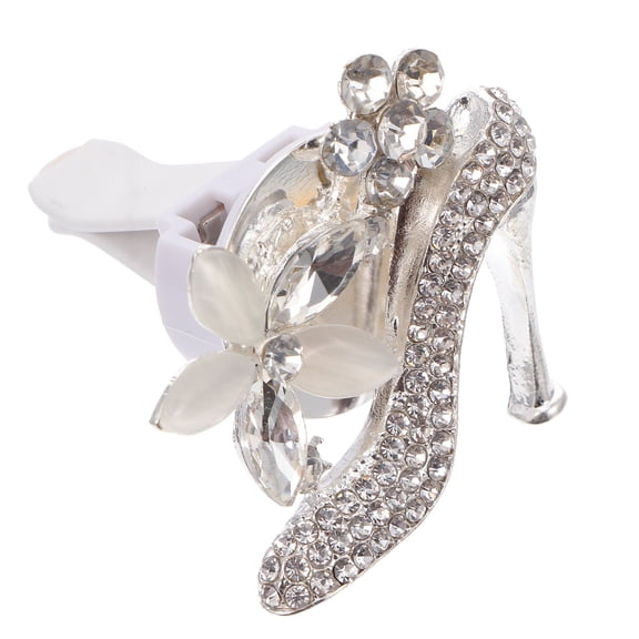 Raindrops Perfume Clip Silver Car Aroma Diffuser Eco-Friendly Material High Heel Design