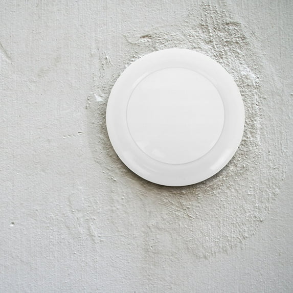 Raindrops White ABS Plastic Cover for Home, Office & Bathroom Exhaust Fan, Air Circulation Grille 6.3x6.3x3.1in