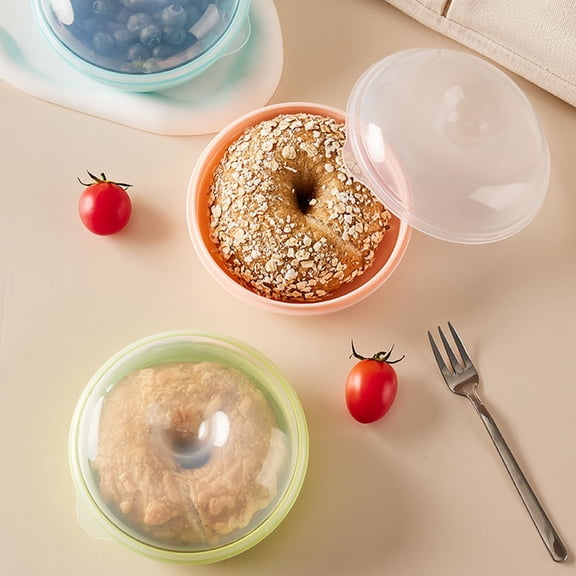 Raindrops Bread Box Plastic Blue Airtight Bread Containers 3Pcs 5.7X4.9X2.6In