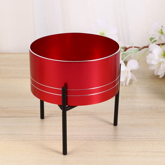 Raindrops Flower Pot Aluminum Alloy 1Set 7X9In
