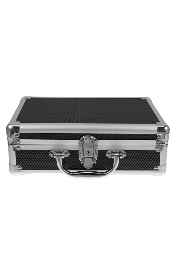 Aluminum Briefcase With Lock Hard Case Metal Briefcase Toolbox Case With Handle For Travel Luggage Cash Storage Parts Medications