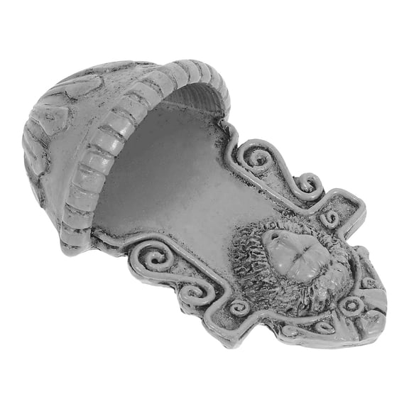 Raindrops Animal Head Wall Decor Miniature Dollhouse Accessories Grey