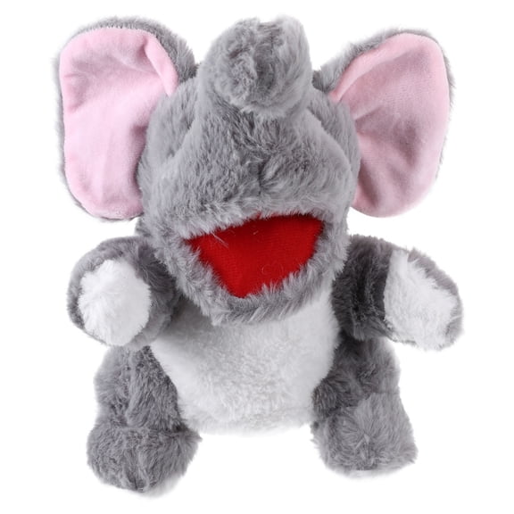 Raindrops Elephant Hand Puppet Plush Material for Home Storytelling with Movable Mouth and Soft Comfortable Texture