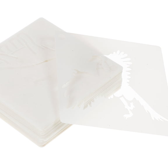 SHOWERORO 60Pcs Reusable Printing Stencil Animal Templates for Crafts White Ideal for Christmas and DIY Projects