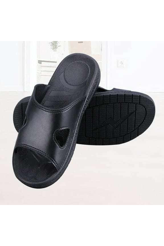 Anti Static PU Slippers for Home Use with Comfortable Thick Soles