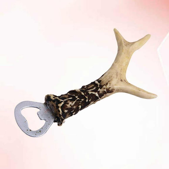 Raindrops Antler Shape Bottle Opener Resin Lifter Practical Beer Bottle Opener