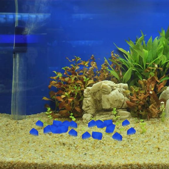 Raindrops Aquarium Fish Tank Decoration 300Pcs Rosy Resin Luminous Pebble For Landscaping