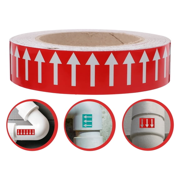 Raindrops Arrow Stickers Multi-Color Poly Styrene for Pipe Decoration and Identification