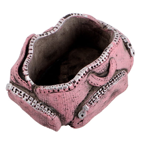 FOMIYES Mini Cement Pot with Decorative Faux , Perfect Indoor Tiny Potted Plant for Home and Office Decor