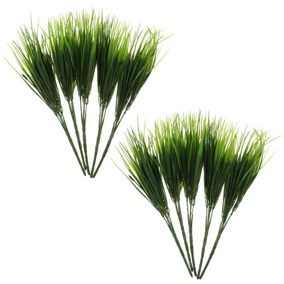 Raindrops Artificial Grass 10pcs Spring Shape Static Grass for Indoor Flower Arrangement