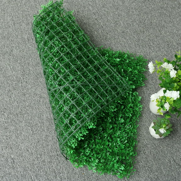 Raindrops Fake Outdoor Greenery Artificial Grass Green Plastic 1Pcs for Fences