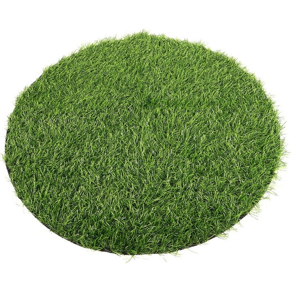 Raindrops Smooth Plastic Round Grass Tablecloth Dark Green Outdoor Decor