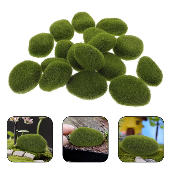 Raindrops Artificial Moss Stone For Plant Miniature Terrain Landscape Outdoors Ferns