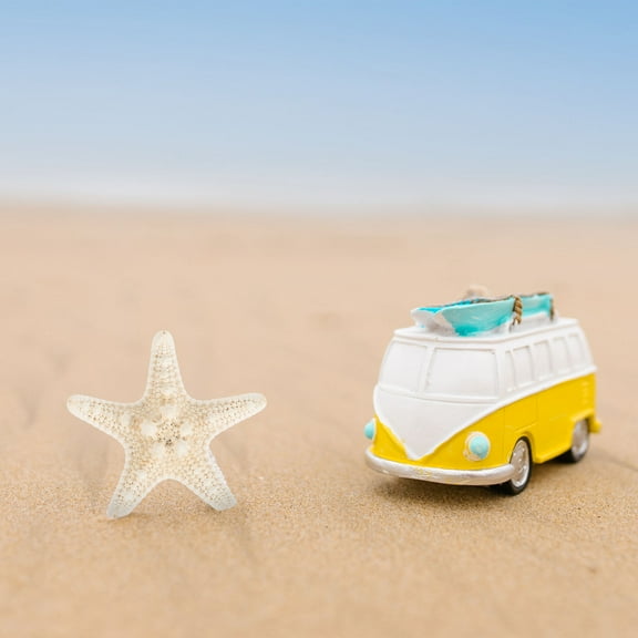 Raindrops Artificial Resin Hanging Star Fish Aquarium Decor Figurines Beige Craft Enthusiasts 2Pcs