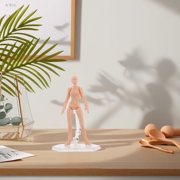 Raindrops PVC Action Figure with Stand for Artistic Creation and Drawing Teaching, Artist Drawing Model, Assorted Colors