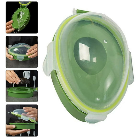 Raindrops Assorted Color Avocado Saver Fresh Keeping Box with Transparent Design for Storage Use 3Pcs