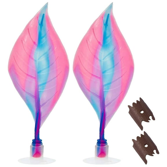 Raindrops 2Pcs Betta Fish Leaf Bed Assorted Color Plastic Spawning Bed Aquarium Accessories