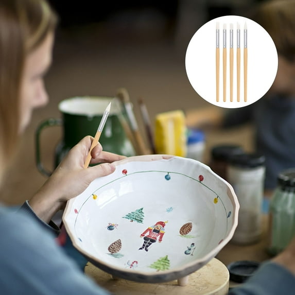 Raindrops Assorted Color Clay Tools for Craft Use with Synthetic Material and Comfortable Grip 5 Pieces