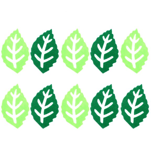 Raindrops Wall Stickers Cloth Leaves Wall Decal Assorted Color Wall Decoration 10 Pieces