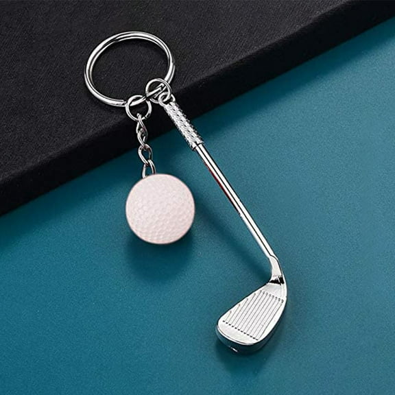 FOMIYES 6Pcs Unique Golf Cart Keychain Assorted Colors Practical Key Holder for Car and Bags