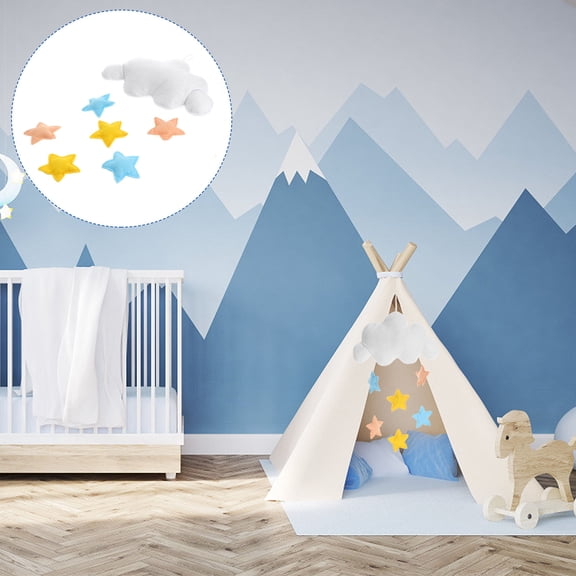 Raindrops Assorted Color Hanging Clouds Decorations with Maximum Endurance for Room Decoration