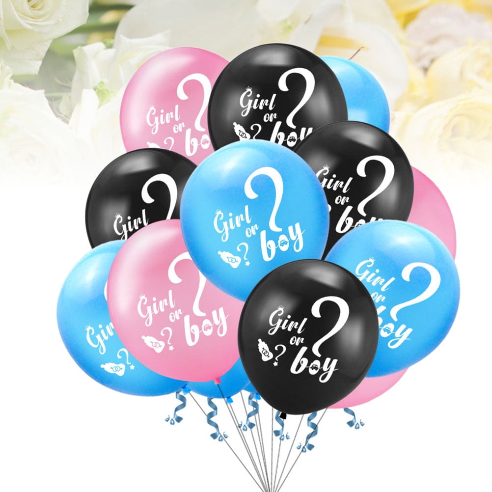 Raindrops Assorted Color Latex Balloons for Decoration Gender Reveal Party Set Perfect for Kids Bedroom or