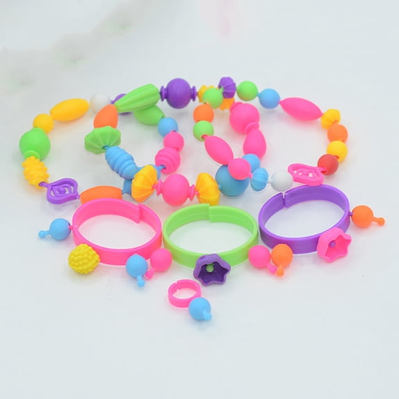 Raindrops Assorted Color Plastic DIY Beads Set for Crafts and Decoration Use with Durable Quality Various Shapes and Sizes