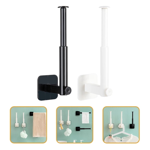 Raindrops Assorted Color Plastic WallMounted Coat Rack for Home with Design and Easy Installation, 2pcs