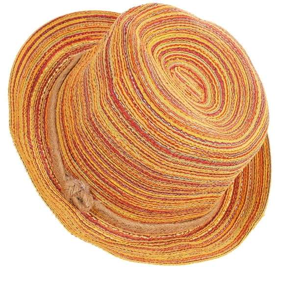 Raindrops Assorted Color Women for Summer Beach Durable Raffia Straw Foldable Design 70100 Character