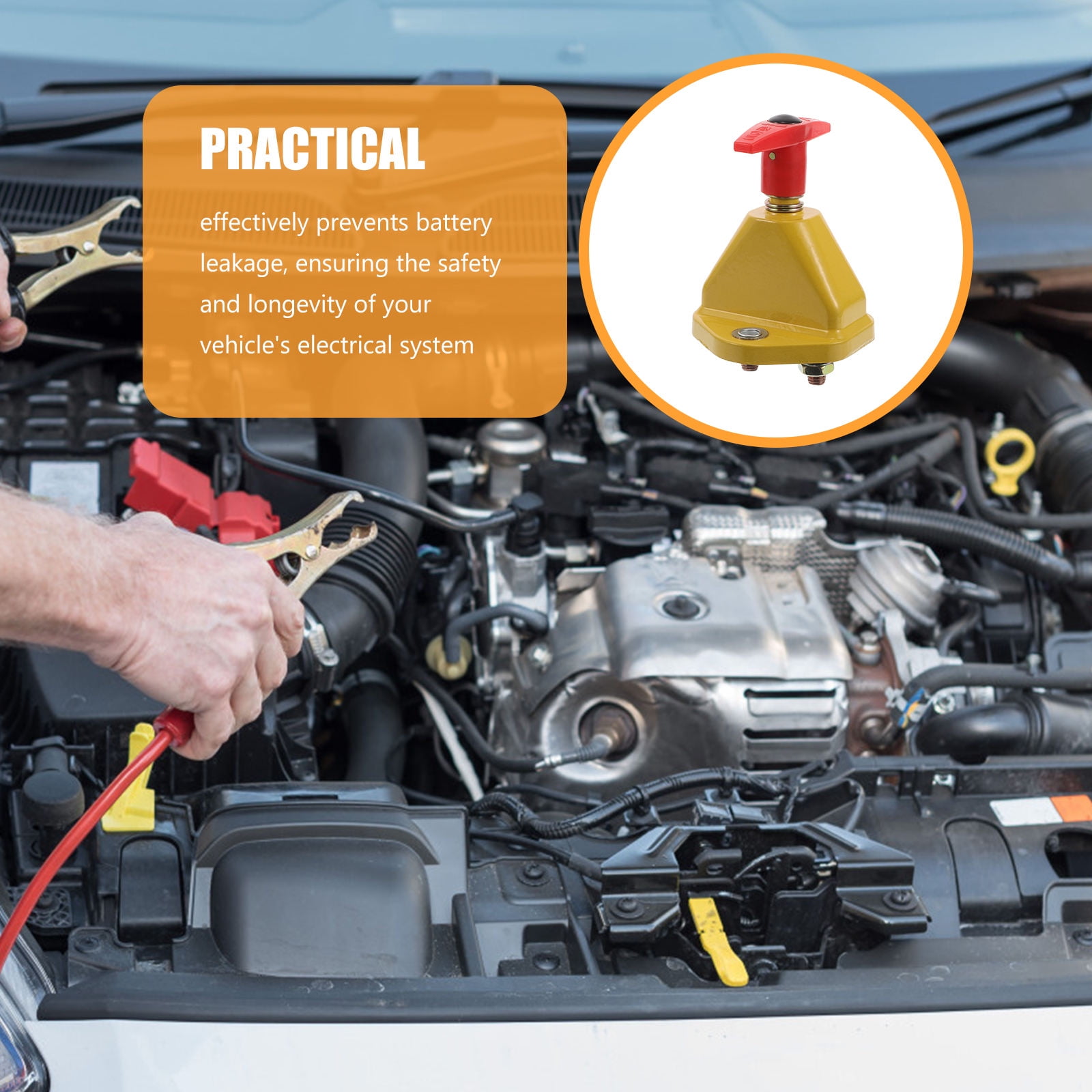 Raindrops Auto Battery Disconnect Switch 12V 24V Top Post Terminal Off ...