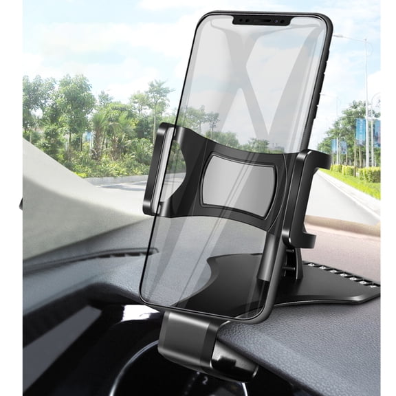 Raindrops Automobile Phone Holder for Multiple Surfaces 8.8x12cm Black