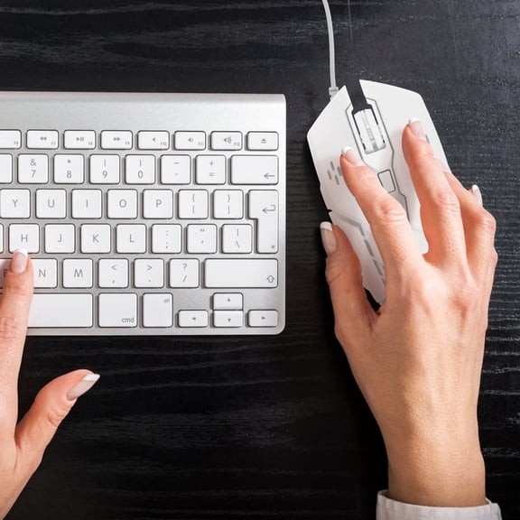 Raindrops Back to School Corded Mouse For Laptop Gaming Mouse White Plastic Programmable Buttons 1Pcs