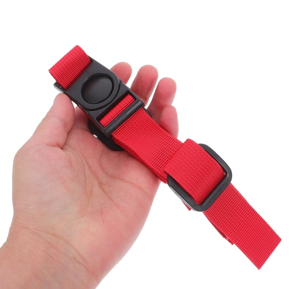 Raindrops Lightweight Red Adjustable Shoulder Strap with Buckle, No- Design for Backpack and Bag Use
