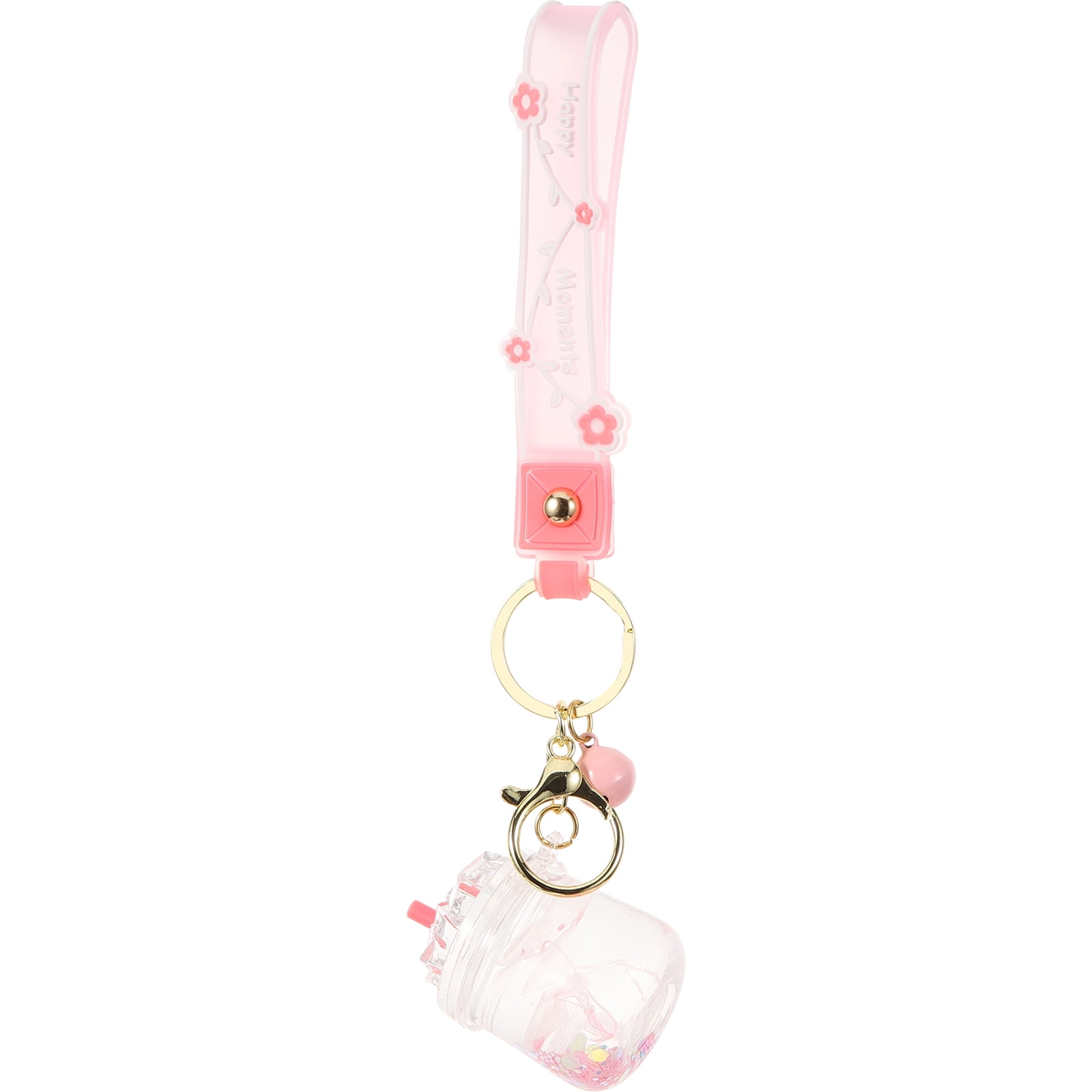 Powder Key Chain Raindrops Bag Hangings Key Holder Chain Powder Kids Milk Tea Keychain ...