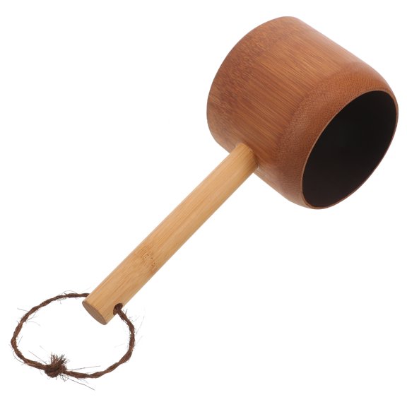 SHINYPASING Multi Colored Bamboo Water Ladle 1Pack for Shower