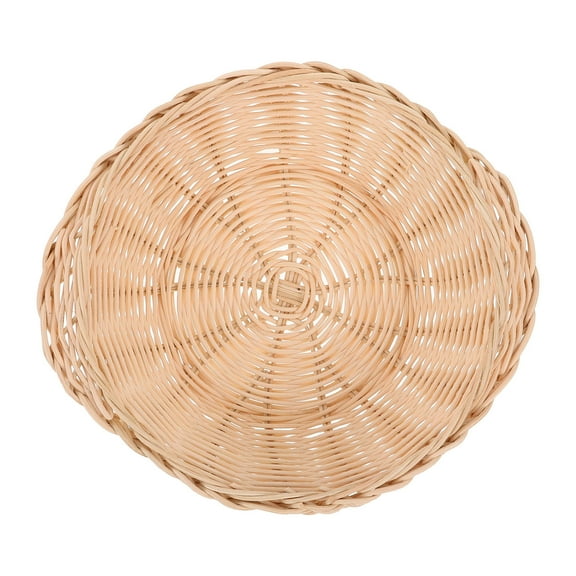 Raindrops Bamboo Bread Basket for Kitchen with Unique Design and Heat Insulation Beige Multifunctional 7 inch