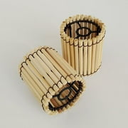 Raindrops Bamboo Lamp Shade for Home Use Durable and Comfortable Light Brown Small Size