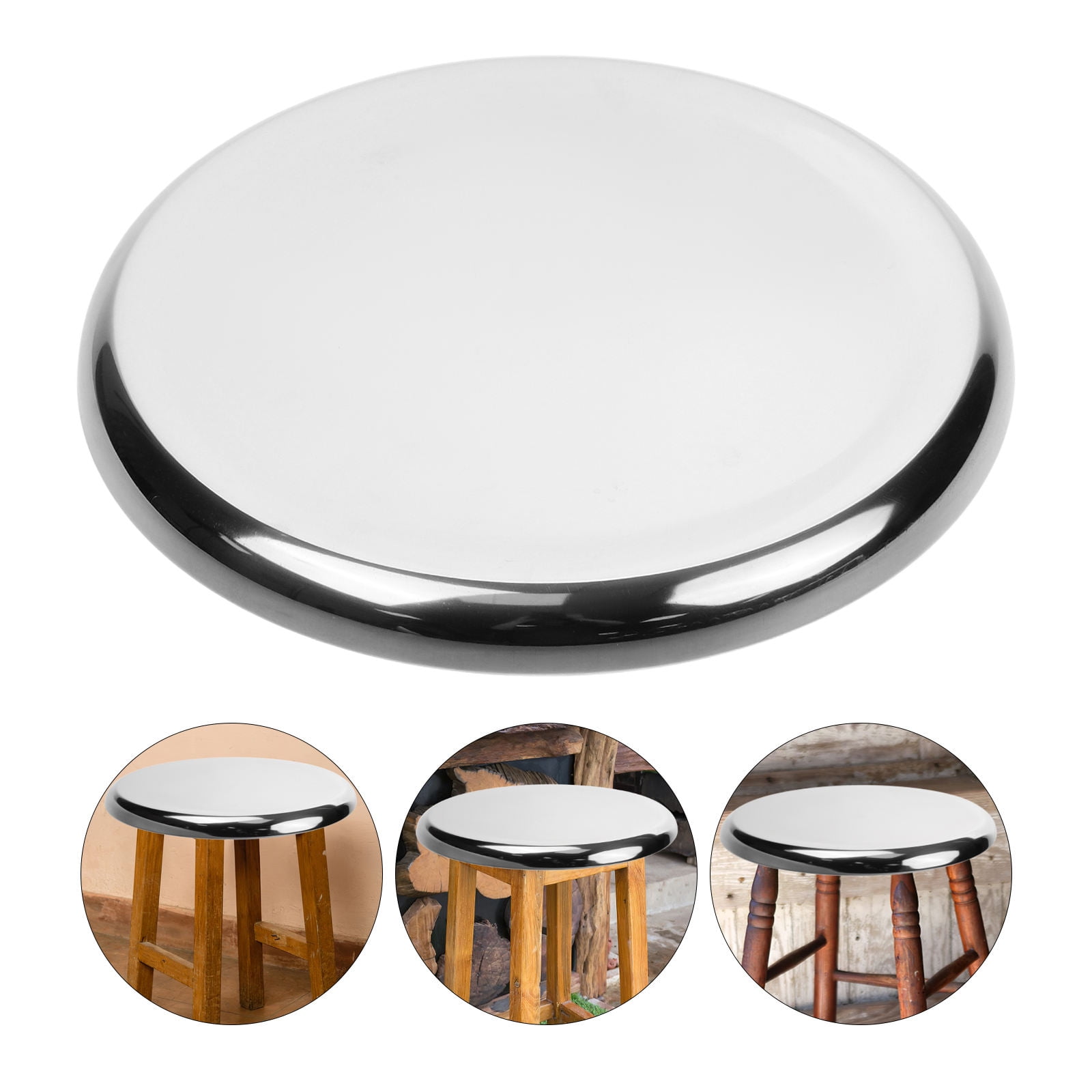 Raindrops Bar Stool Replacement Seat Base Dining Stools Office Silver ...