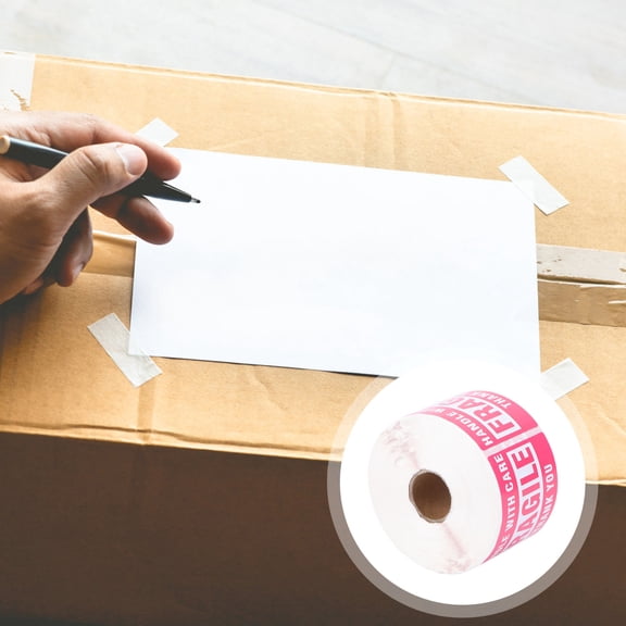 Raindrops Barcode Sticker Fragile Label Premium Material