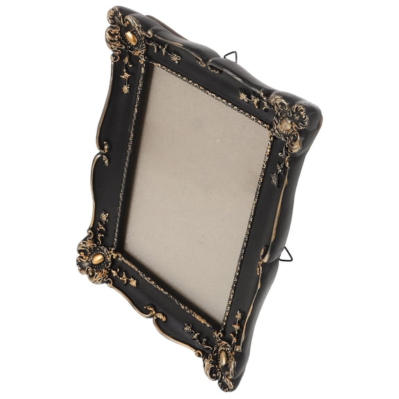 Raindrops Decorative Resin Photo Frame Multi-Color Black Embossed for Home