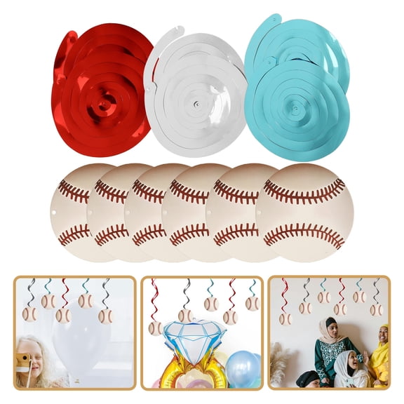 Raindrops Baseball Birthday Decoration Decorations Colorful