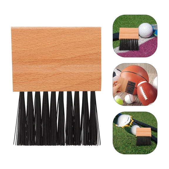 FOMIYES Sports Umpire Brush Portable Wood Handle for Baseball and Softball Use