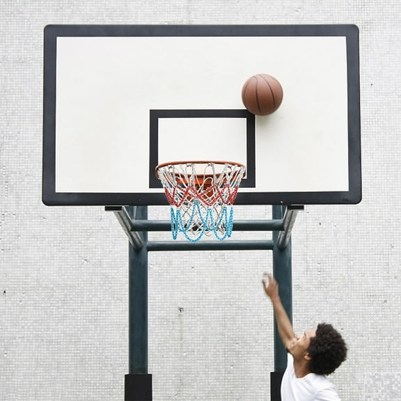 Raindrops Zinc Plated Basketball Net with Attachment